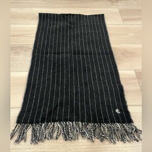 Vintage Lauren Ralph Lauren Unisex Wide Rectangle Fringed Lambswool Italy